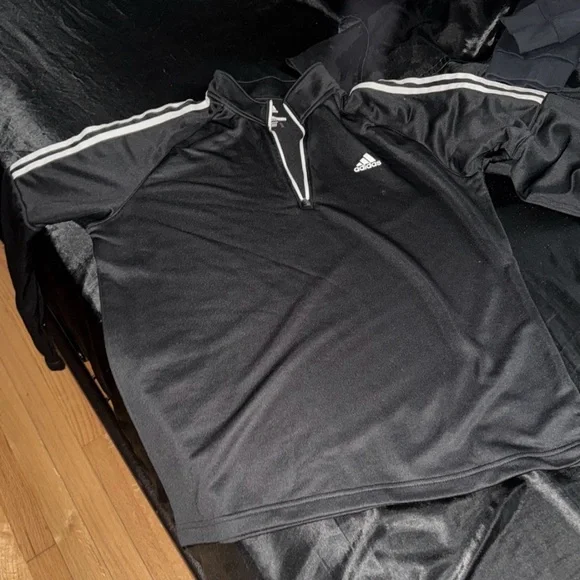 Blue Ribbed Pants - Picture 2 of 6